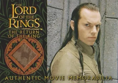 2004 Lord Of The Rings Return Of The King Elronds Bronze Silk Robe Costume Card • $78.88