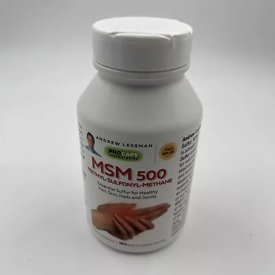 Andrew Lessman MSM 500 Mg - 50 Mg Vitamin C -180 Caps Exp - 11/30/24 New • $29.95