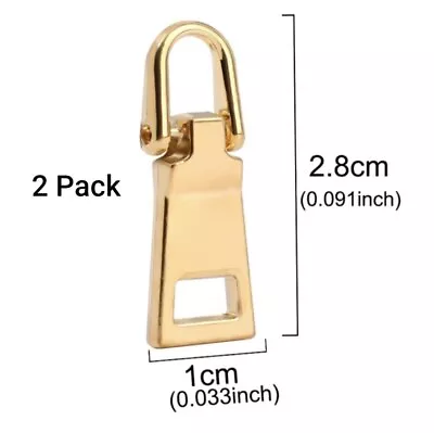 2-Pack Zipper Fixer Repair Pull Tab Kit Bags Replacement Molded Slider Fix Zip • $4.79