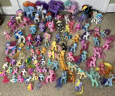 Lot Over 90+ My Little Pony Equestria Dolls Figure Ponies Vintage 2010 Ponyville • $119.50