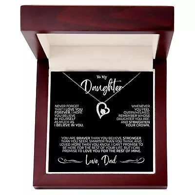 To My Daughter Necklace Gift For Daughter From Dad Daughter Father Necklace • $17.99