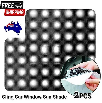 2PCS Cling Car Rear Sun Shade Side Window Socks Screen Mesh Sun UV Protection AU • $11.49