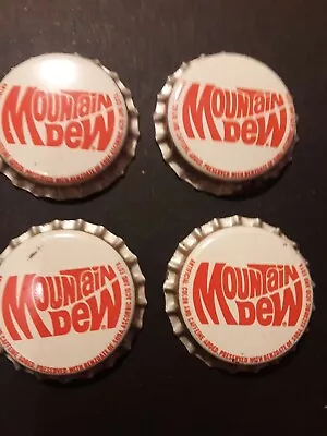 Nice Lot Of 4 1960's Unused Mountain Dew Cork Lined Soda Bottle Caps ALTOONA PA • $6.99