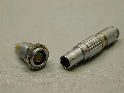 LEMO FGG.0B.305.CLAD52Z 5pos Male Push-Pull Connector W/ Smiths LEMO Type Socket • $24.99