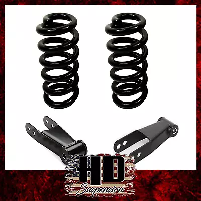 1973-1979 Ford F150 F100 2 F 2 R Lowering Coil Springs Shackles Drop Kit • $1134.01