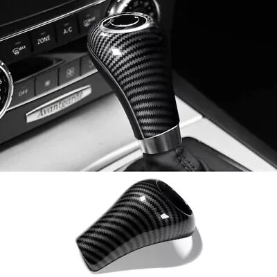 For Mercedes-Benz W204 A C E G CLS Class Carbon Fiber Style Gear Shift Knob Trim • $26.95