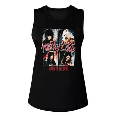 Motley Crue Girls Womens Tank Shout At Devil Sleeveless Heavy Metal Tommy Lee • $29.99