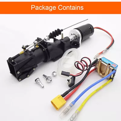 Jet Pump 26mm Water Thruster Turbo 550 Motor 80A ESC Kit For 40-60cm RC Jet Boat • $107.88