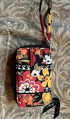 Vera Bradley Floral Carry It All Wristlet Zip Around Wallet NWOT • $14.45