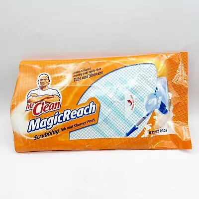 Mr. Clean Magic Reach Scrubbing Tub And Shower 6 Pad Refills Discontinued Opened • $24.99