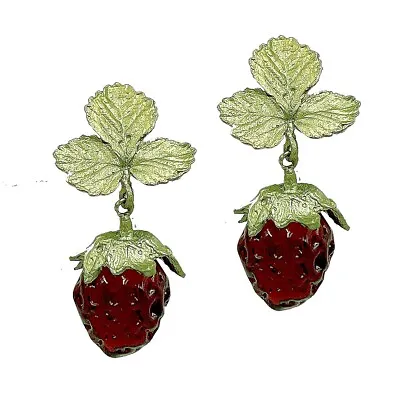 MICHAEL MICHAUD Spring Strawberry Earrings - Post Earrings 3669 BZ • $109.99