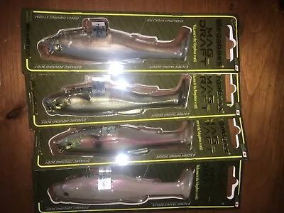 MEGABASS MAG DRAFT=6 =1-1/4oz===LOT OF 4 DIFFERENT COLORED FISHING LURE • $50