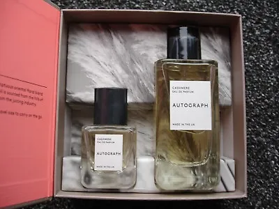 M&S Autograph Cashmere Fragrance Duo 100ml & 30ml In Box Eau De Perfume EDP Set • £20