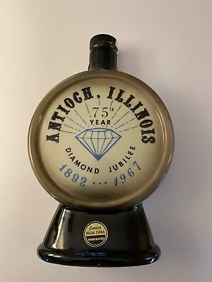 Vintage Jim Beam Decanter 1967 Antioch Illinois 75th Diamond Jubilee (Empty) • $149