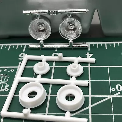 2) Centerline Deep Drag Race Chrome Wheels W Backs  1:25 AMT LBR Model Parts • $8.50