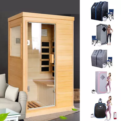 Far Infrared Sauna Room Full Size Personal Steam Sauna Heated Tent Detox Therapy • $129.99