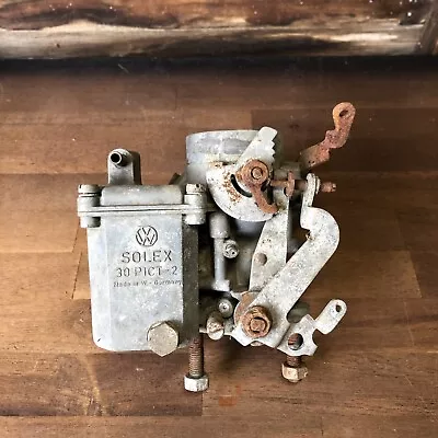 Vintage VW CARBURETOR SOLEX 30 PICT-2 For Parts/Reapir W.Germany • $45