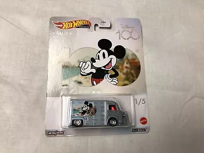 Hot Wheels Premium Disney 100 Mickey Mouse Citroen Type H Van 1/64 FREE SHIPPING • $15