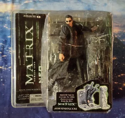 The Matrix Series 1 Neo Lobby Scene Figure McFarlane Toys 2003 NEW • $49.99