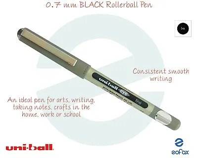 UNI-BALL UB157 Eye Fine 0.7mm BLACK BLUE Rollerball Famous Pen Fade Water Proof • £2.49