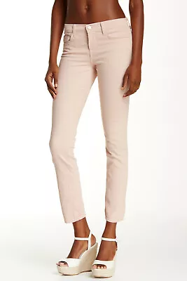 J Brand Jeans $198 811 Mid-rise Skinny Leg In Pink Powder Sz 27 • $49.99