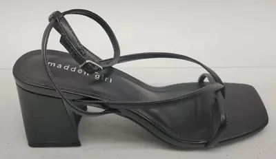 Madden Girl Women's Marrvel Ankle Wrap Strap Heels Shoes Black Size 9M EUC • $18.99