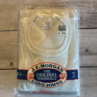 VTG JE Morgan Mens XL Shirt Original Long Johns Thermal Waffle Weave Made In USA • $22.99