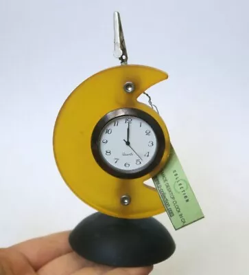 Miniature Resin Handmade Moon Desktop Clock With Clip • $25