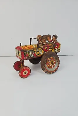 Vintage Marx Litho Tin Windup Toy 'Special Delivery Male' Whoopie Crazy Car • $114.99