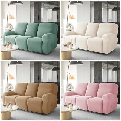 1 3 Seat Waterproof Recliner Sofa Cover Stretch Spandex Lazy Boy Chair Cover • £150.34