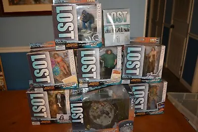 LOST T.V. SERIES McFARLANE ACTION FIGURE'S ONLY COMPLETE SET ON EBAY WITH DVD • $777.77