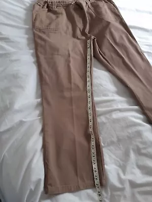 Cotton Traders Taupe Trousers Size 16 Pull On  Worn Once • £6.99