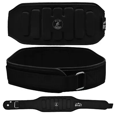 Weight Lifting Belt Power Training Back Support Gym Workout Fitness Bodybuilding • £17.36