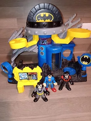 Imaginext - Batman Bat Cave Playset - Bat Man Superman & Robin Included  • £6