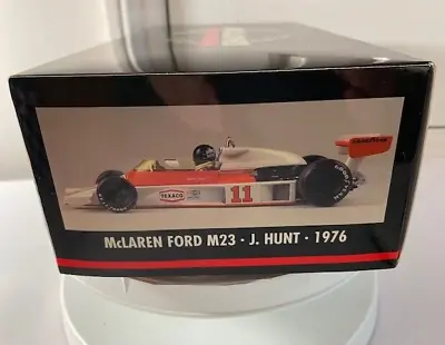 MINICHAMPS 1/18 McLaren Ford M23 James Hunt Formula 1 Champion 1976 530 761811 • $186.50