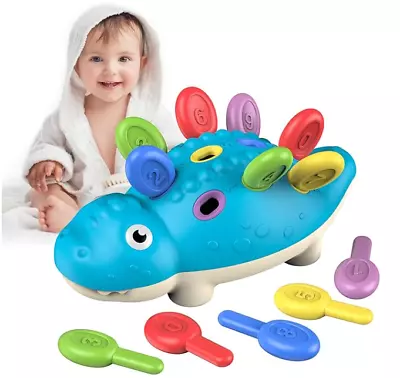 Baby Sensory Montessori Toys For 18m+ Sensory Toys For Autism Counting Dinosaur • £6.99