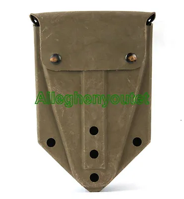 Us Military Entrenching E-tool Shovel Od Carrier Pouch Cover Alice Clips Nice • $7.75