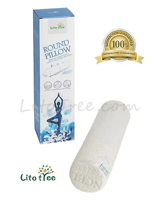 LitoTree Premium Comfort Memory Foam Neck Roll And Cervical Bolster Round Pillow • $22.99