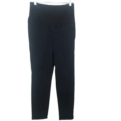 H&M Mama NWT Maternity Trouser Twill Pant Navy Blue Full Panel Sz 8 • $20
