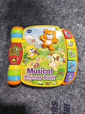 Vtech Rhyme & Discover Book Electronic Baby Toy Toddlers Interactive Storybook • $13.49