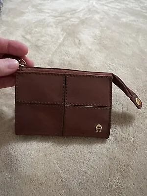 VINTAGE Etienne Aigner Signature Leather Small Wallet • $45