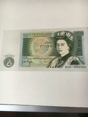 Bank Of England £1 Note - Prefix B04 053360 In Mint Condition  • £7.99