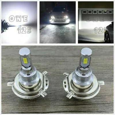 NEW H4 9003 HB2 6000k SUPER WHITE CSP LED Headlights Bulbs Kit High Low Beam • $16.29