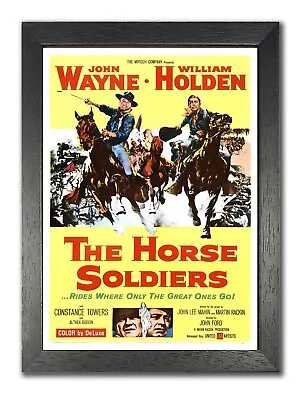 The Horse Soldiers #2 John Wayne Vintage Adventure Movie Poster War Film Western • £6.99