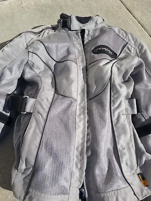 Olympia Armored Motorcycle Jacket Adult XS  Child L UNISEX Grey  • $20