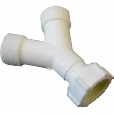 Universal Y Piece Cold Fill Adapter Washing Machine Spare Hose Indesit  4201 • £6.99