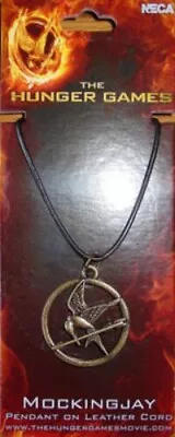  Hunger Games  Mockingjay Pendant Leather Cord Necklace Catching Fire • $14.95