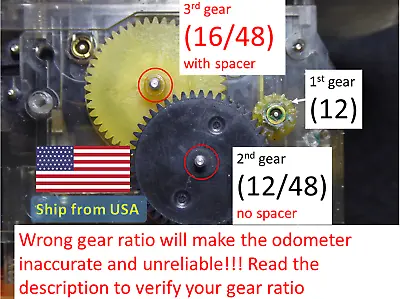 Mercedes Benz Odometer Speedometer 107 124 126 460 461 G Repair Gears Ratio16/48 • $17.95