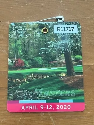 2020 UNSIGNED Masters Badge - Golf • $75