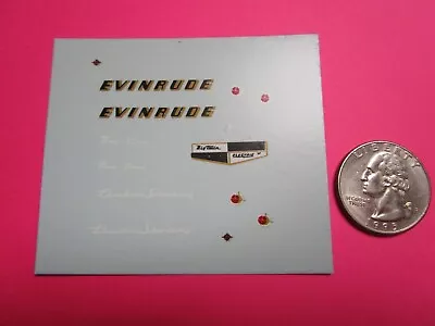 1956 K&O Evinrude Big Twin 30 Toy Outboard Model Boat Motor Reproduction Decals • $24.99